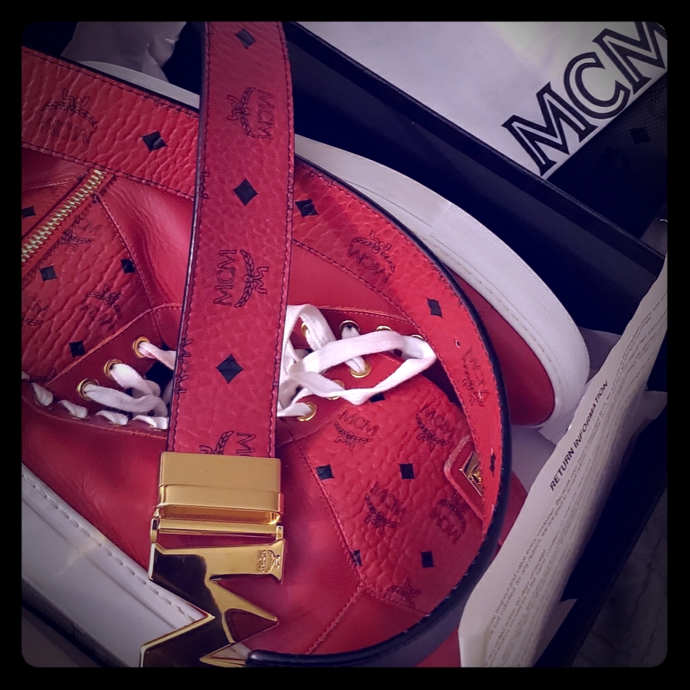 MCM Sneakers and Belt